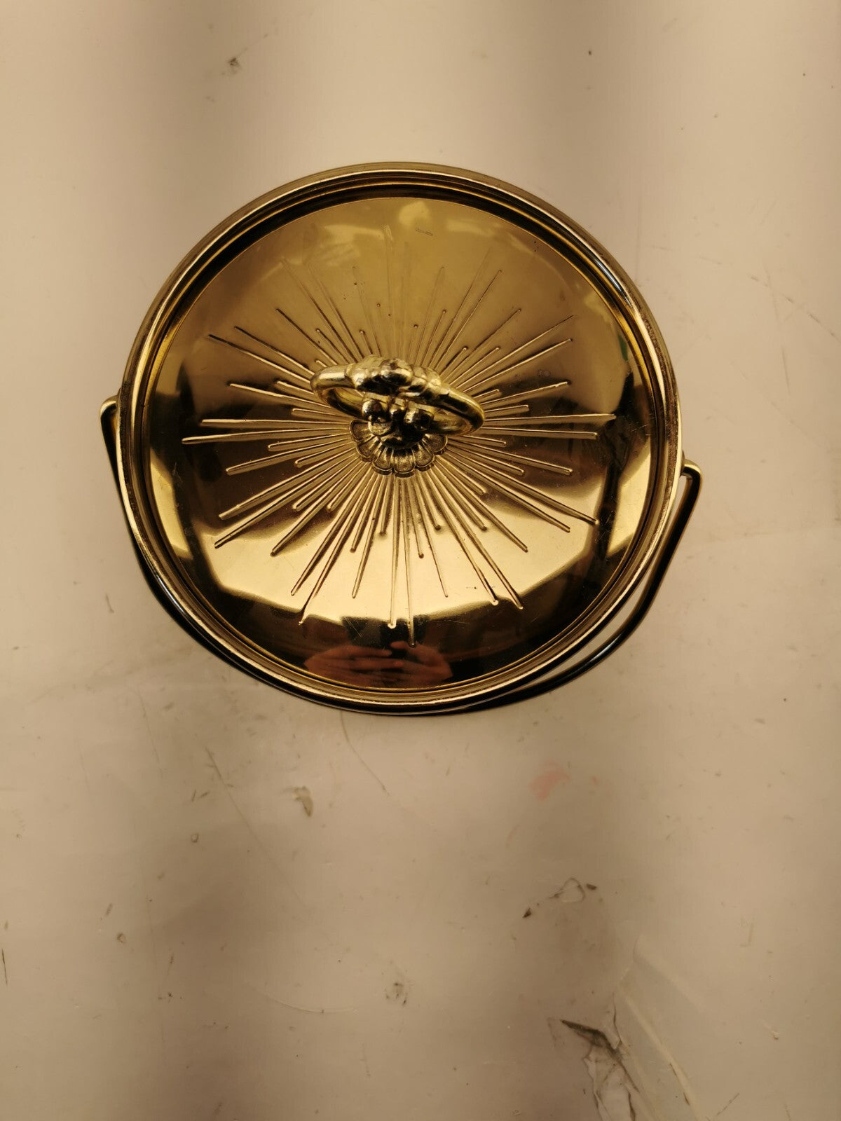 Vintage Modern Gold Plastic Ice Bucket