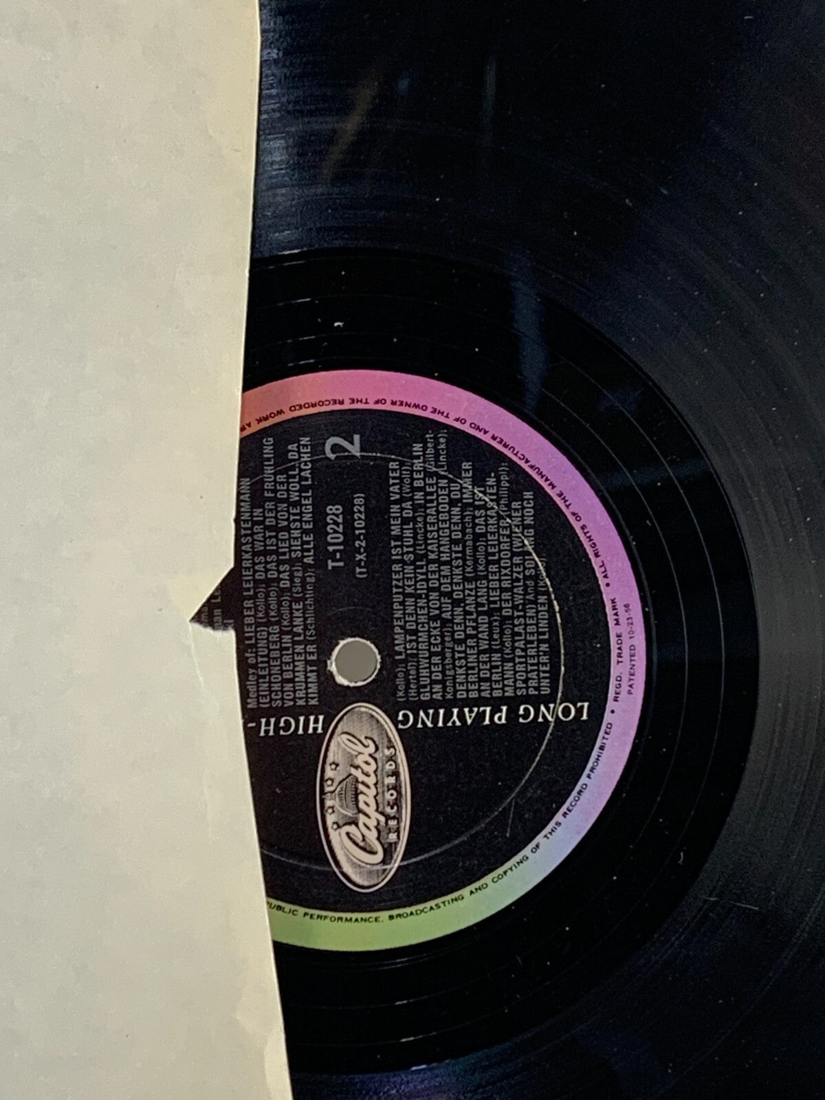 Berlin Bei Nacht, Berlin By Night In German By Horst Kudritzki Record T10228