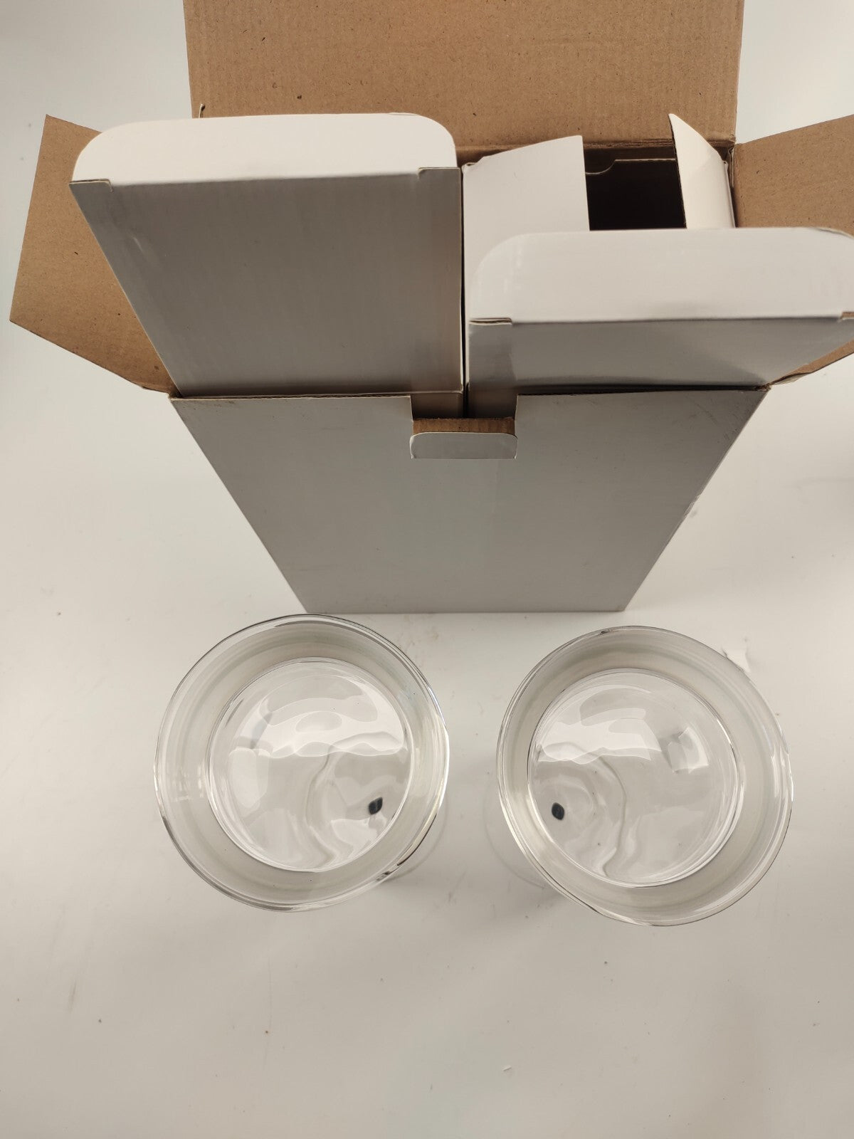 Glass Canister Jars with Glass Lid Airtight Kitchen Canisters Set of 2 - 1950ML