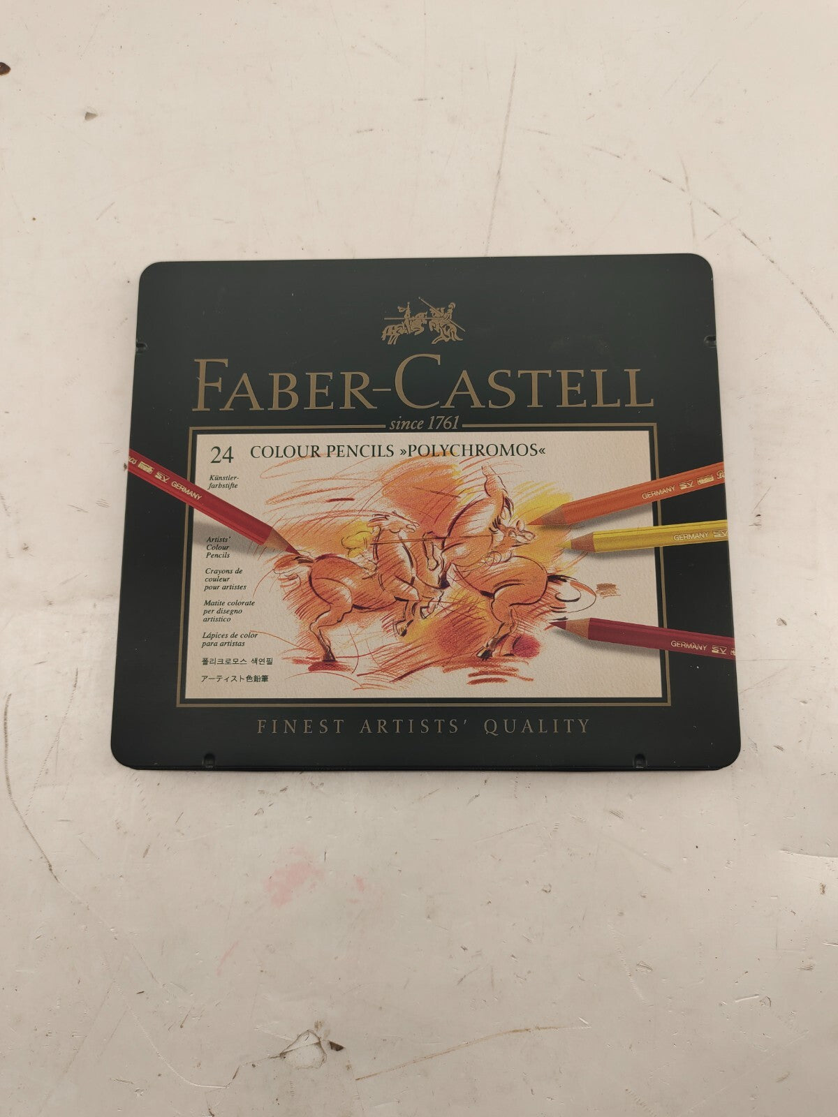 Faber Castell - 24 pencil colors set in metal tin