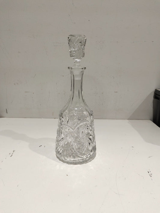 Pinwheel with Star etched decanter - Collectible
