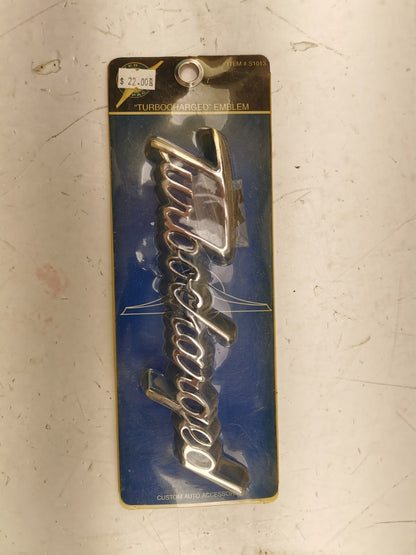 United Pacific "TURBOCHARGED" Emblem item #S1013.