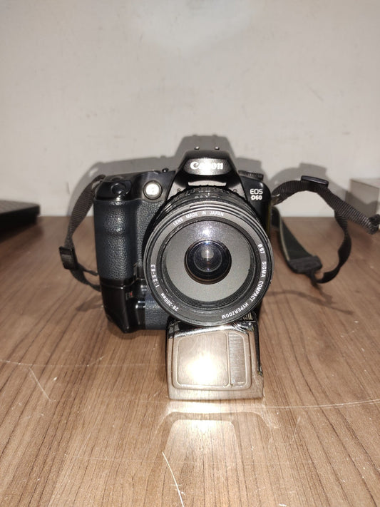 Canon EOS D60 Digital SLR Camera Black Body With Battery Grip BG-ED3