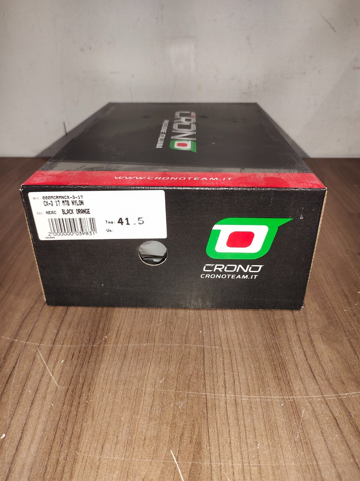 Crono CX-3 17 Mountain Bike Gravel BMX Shoes - Black Orange - Size - 41.5 (EUR)