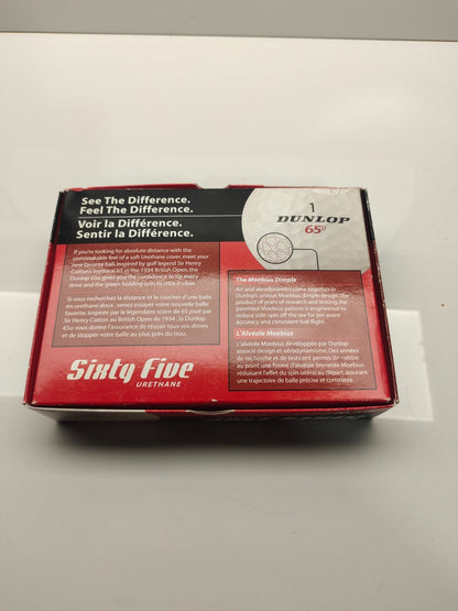 11 Dunlop 65u Sixty Five Urethane Moebius Dimple White Golf Balls USGA 2002 NOS