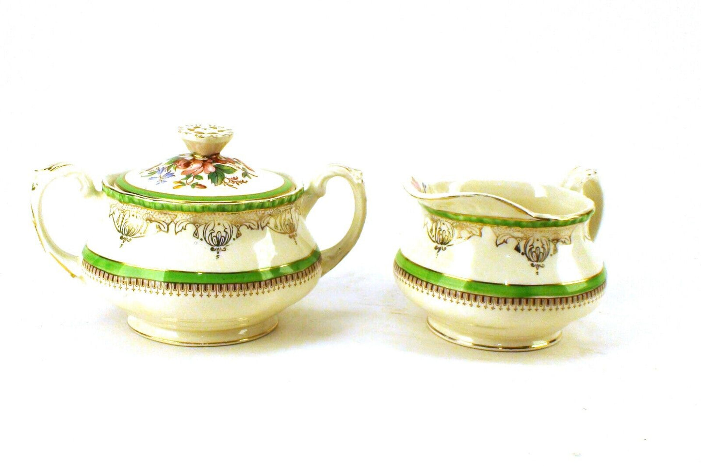 Vintage Sugar Bowl & Creamer Set - Timeless Elegance for Your Table