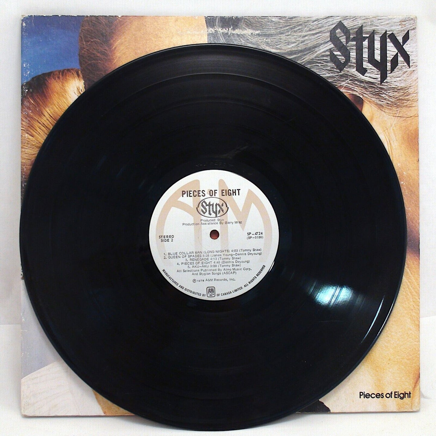 Classic Styx: 'Pieces of Eight' Vinyl Album Record LP