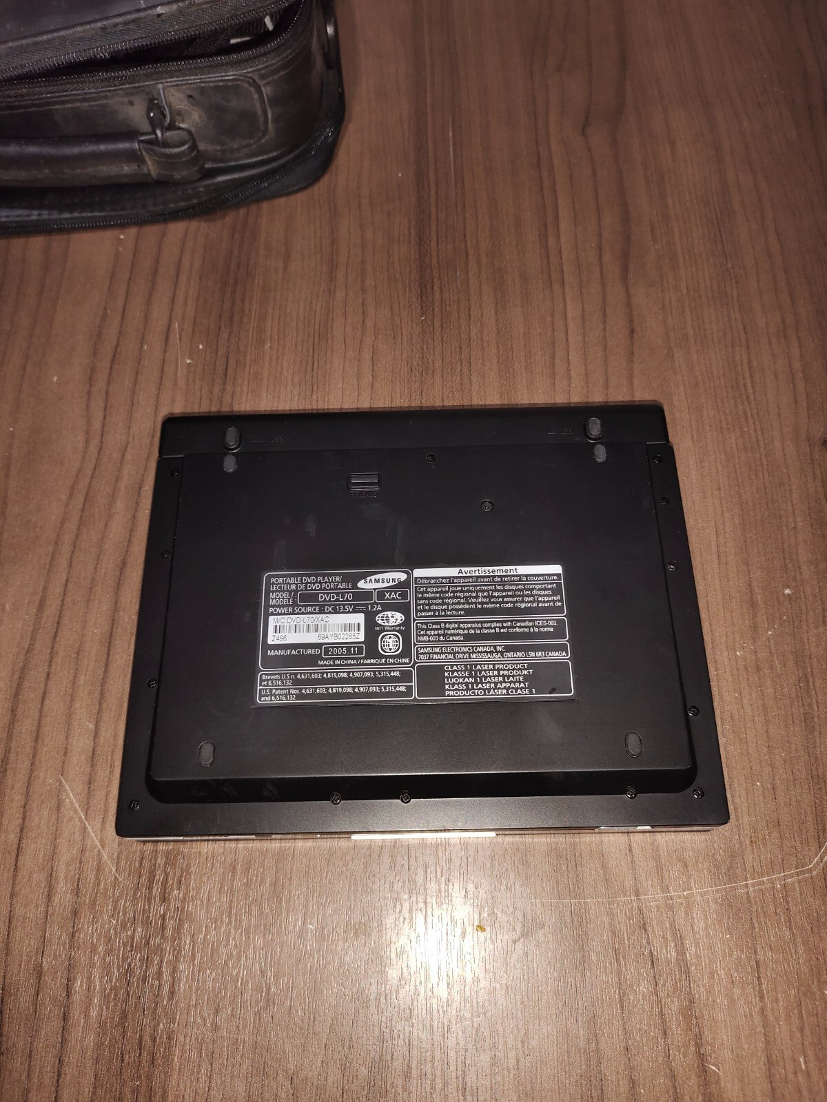 Samsung Portable DVD Player DVD-L70