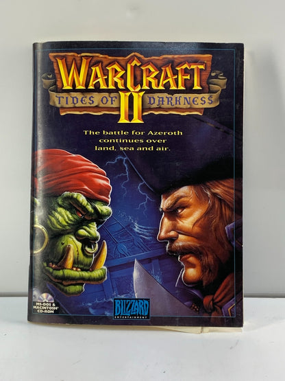WarCraft II Tides of Darkness Instruction Manual Book Only ~1996 PC/Mac