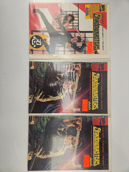 Marvel Comics Shadow Masters #2, #4 - Lot of 6 Issues - Vintage Ninja Action Collection