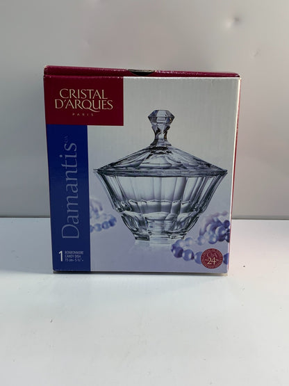 Cristal D'arques Paris Candy Dish With Lid Crystal