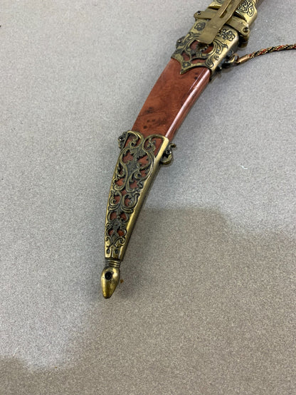Vintage large Tibet style hanging 13 inches Dagger with sheath