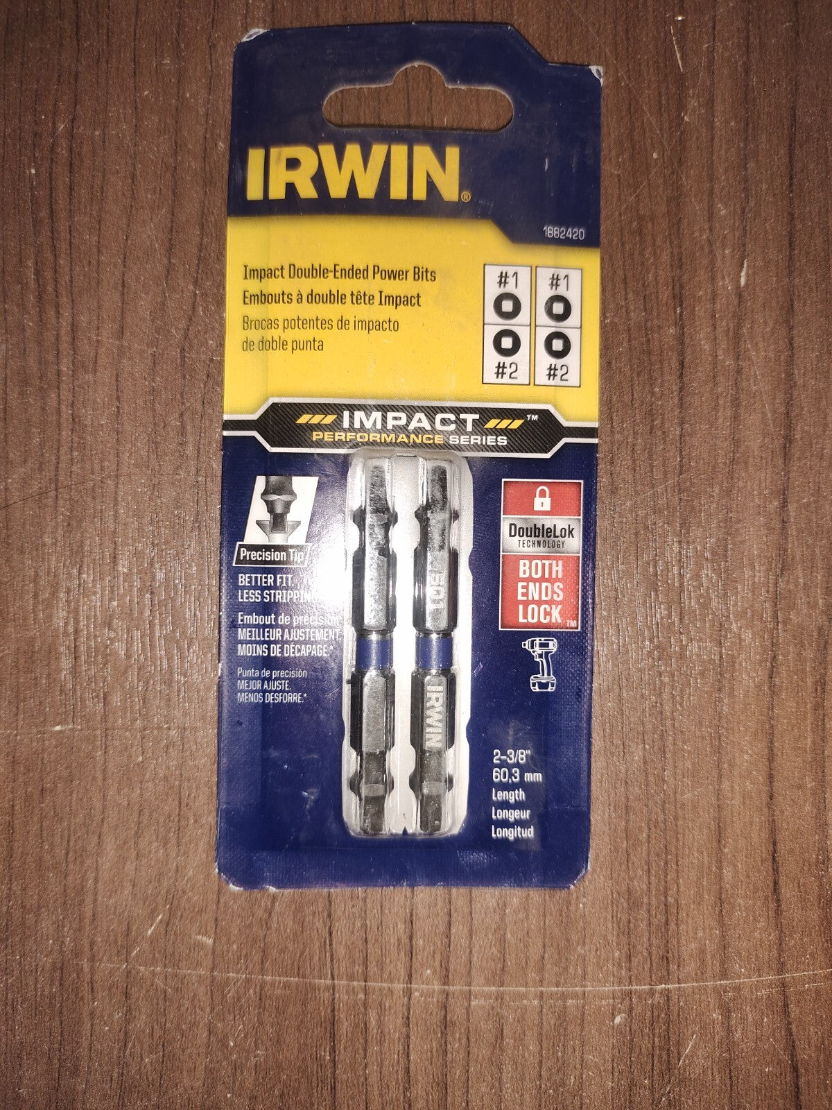 IRWIN 1882420 DoubleEnded Screwdriver Power Bit 1 Square 2 Square - Set of 5 - 3
