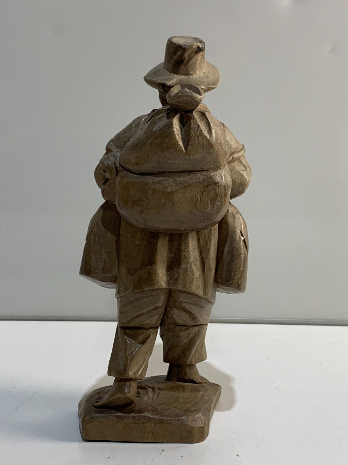 Quito Peddler Carved Wooden Statue