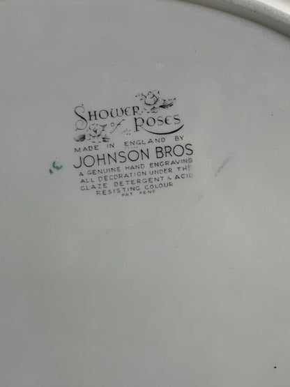 Pretty Vintage Johnson Brothers "Shower of Roses" Oval Platter. Made in England