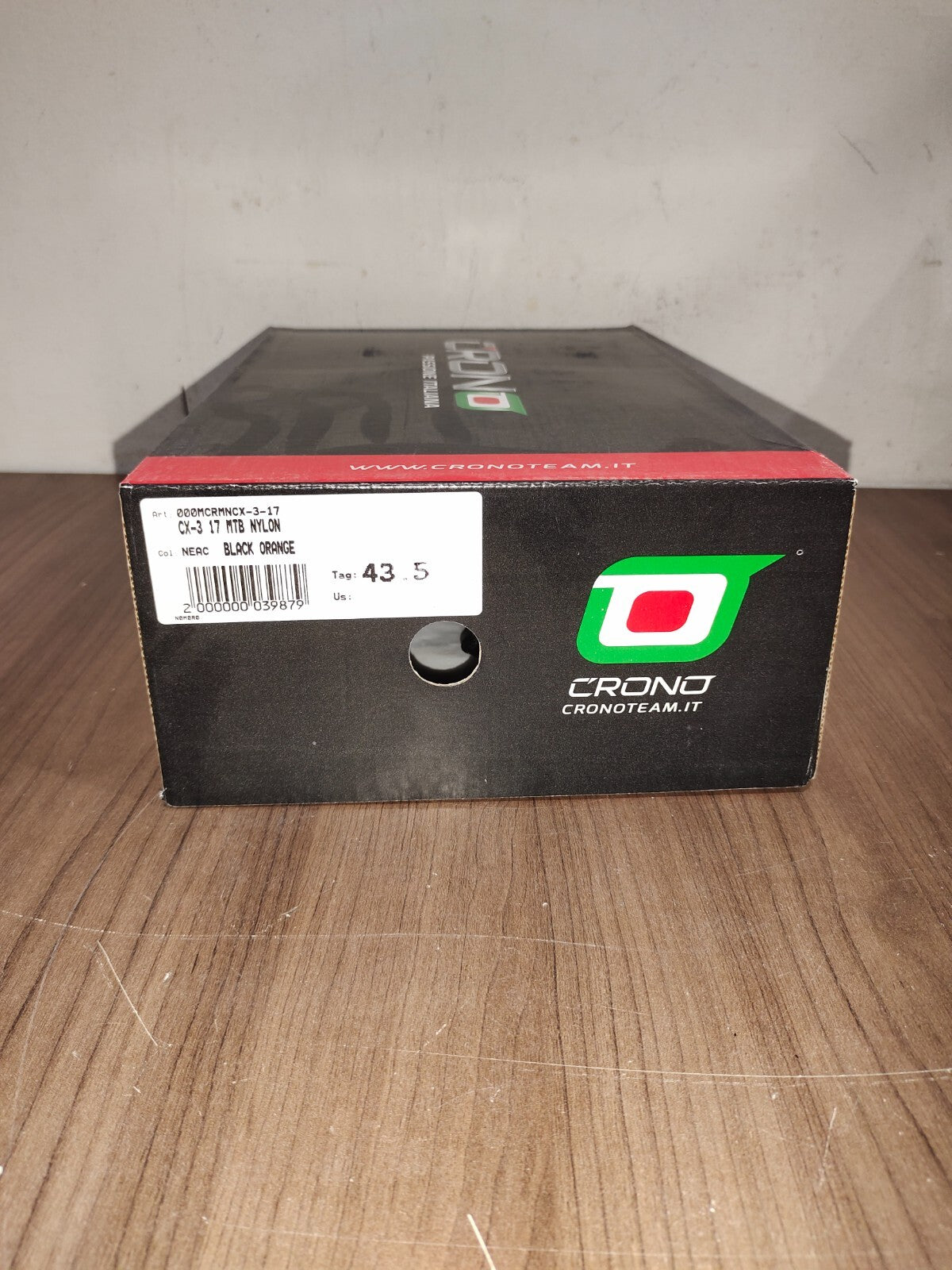 Crono CX-3 17 Mountain Bike Gravel BMX Shoes - Black Orange - Size - 43.5 (EUR)