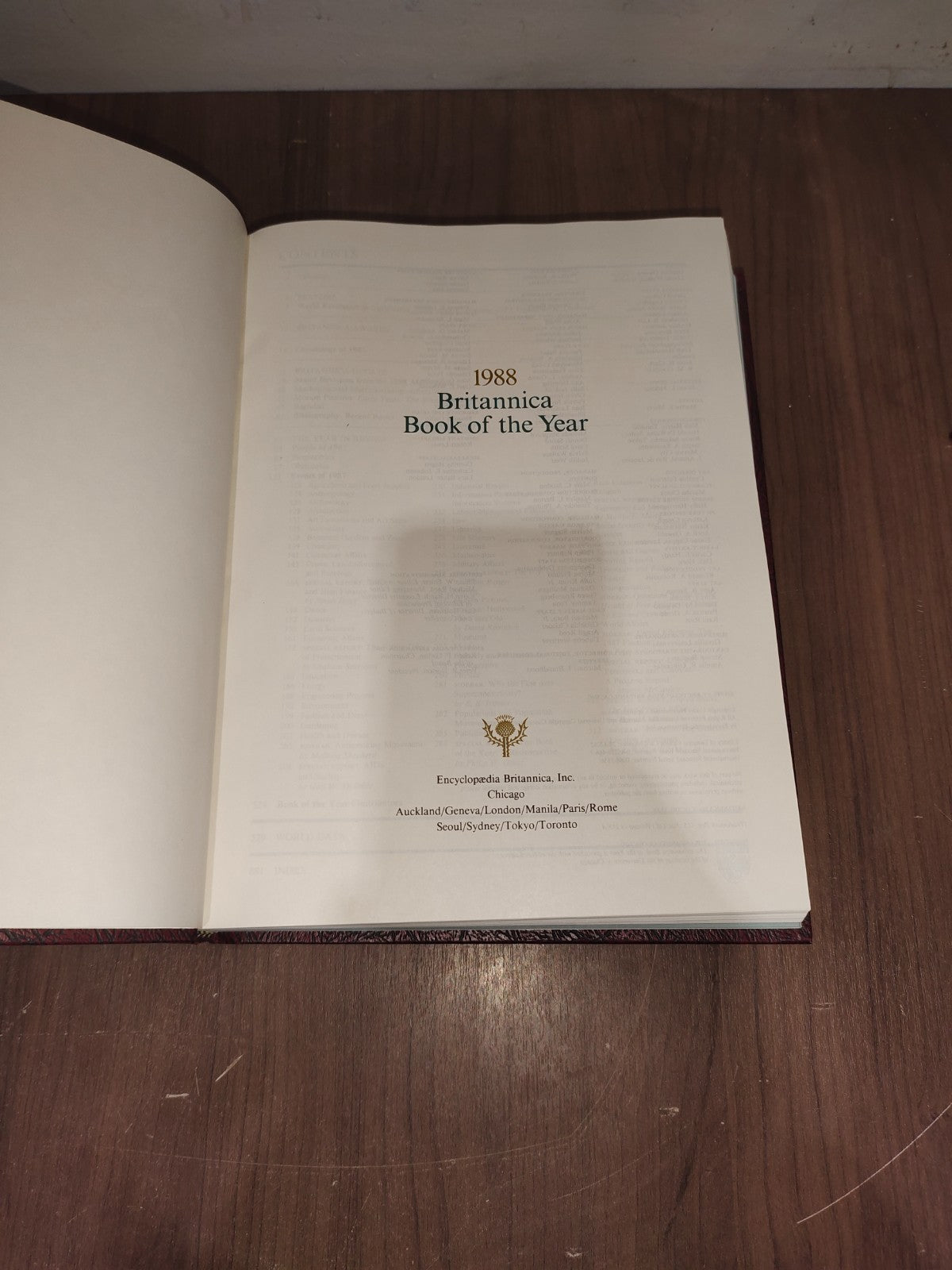 Encyclopedia Britannica Book Year - Set of 3 (1987-1988-1989)
