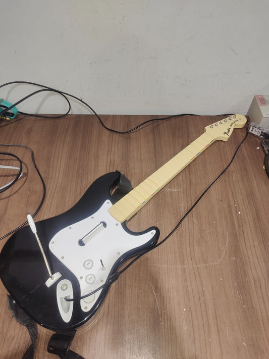 Harmonix Rock Band Guitar Xbox 360 Fender Stratocaster Wired - 822152