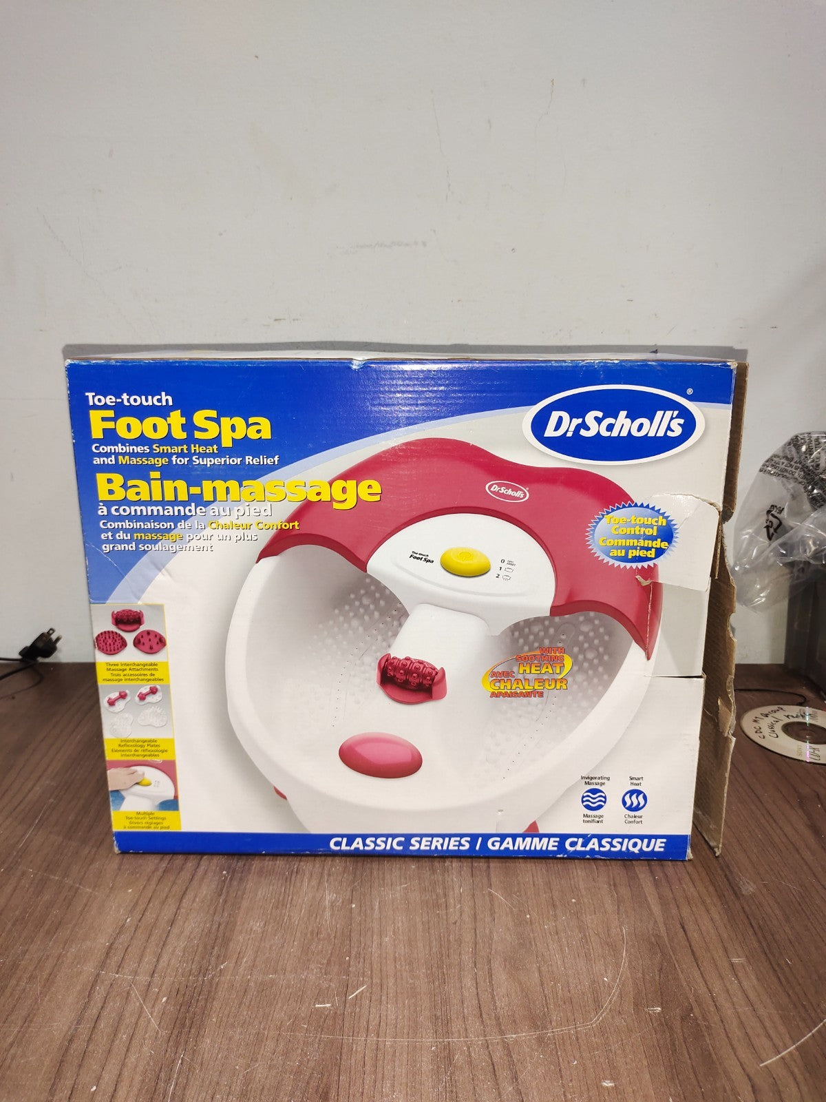 Dr Scholls Bubble Bath Soothing Rolling Foot Spa Plus Massager - DR6622FWM