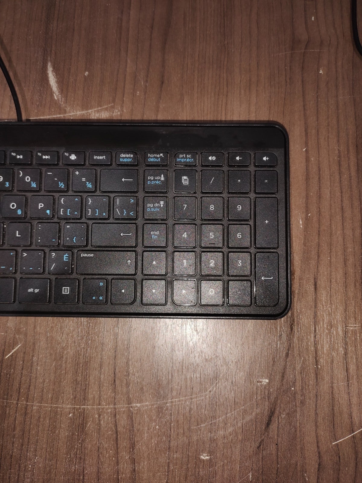 HP SK-2028 Galeras Wired Slim USB Qwerty Keyboard 801526-001 - Model - KBAH21