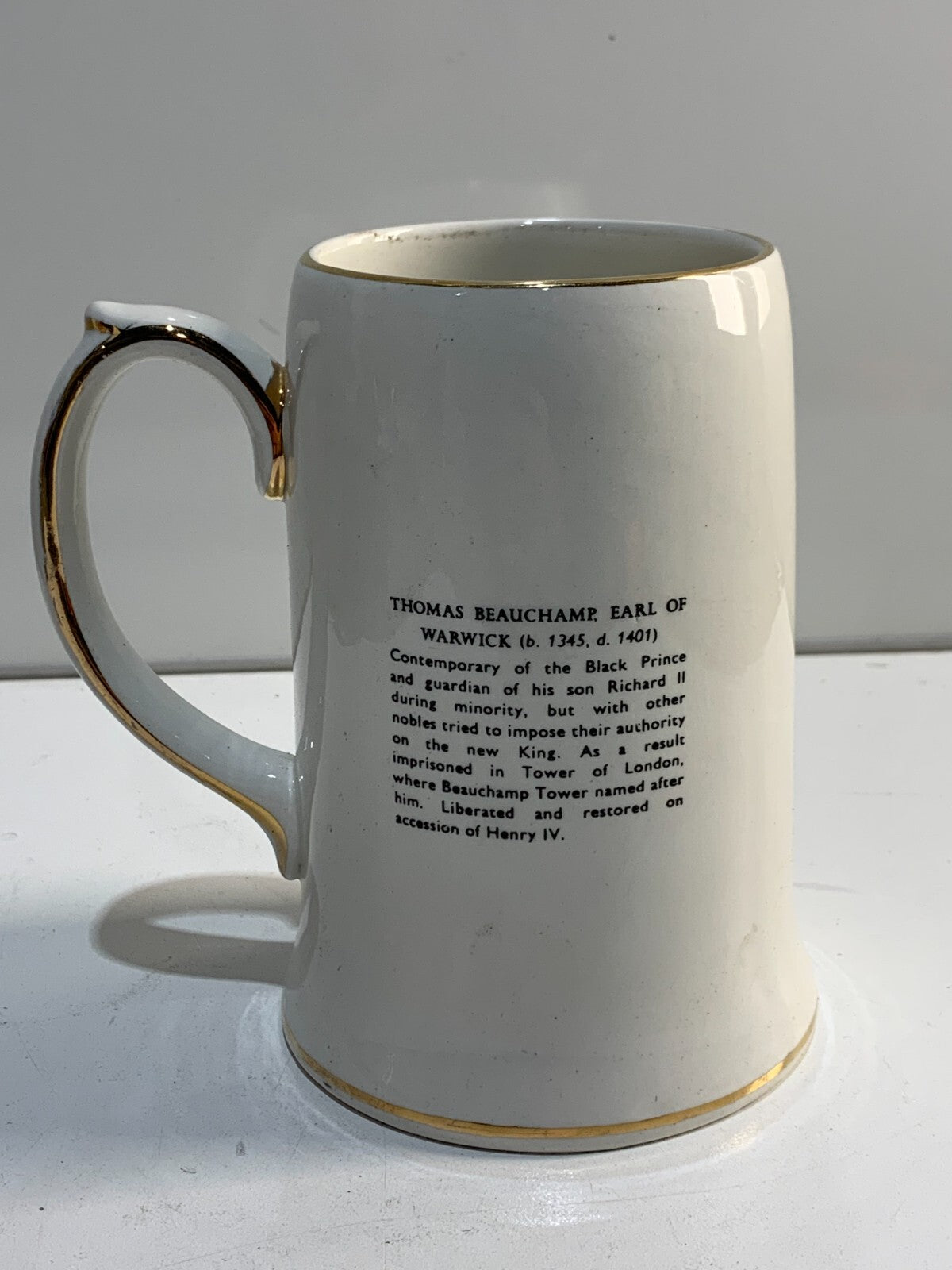 Vintage Sadler England "The Black Prince" Mug Original