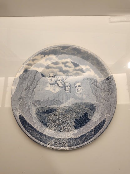 Vintage Mt. Rushmore Collectible Plate By Johnson Bros For Sunset Supply Co