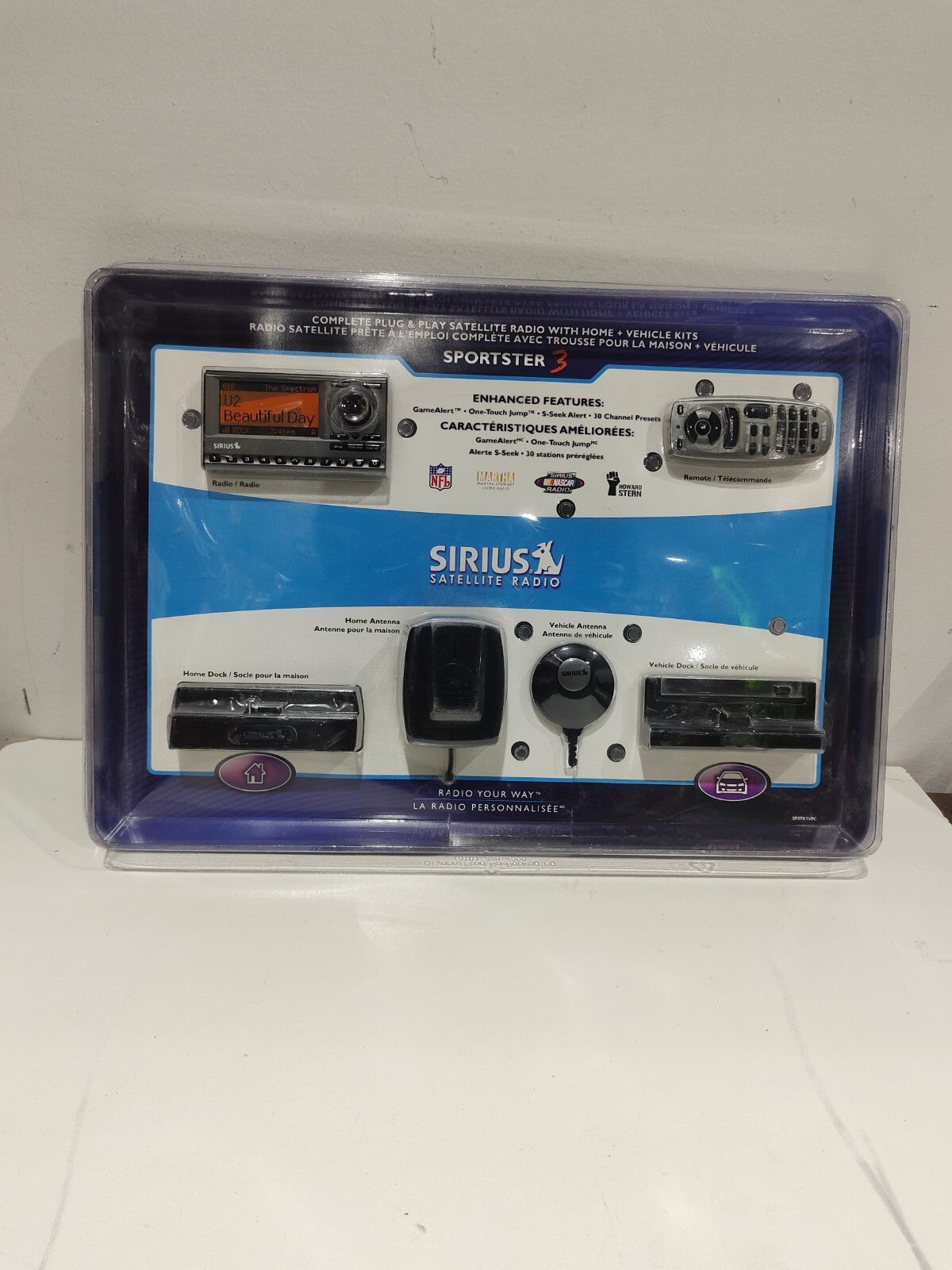 Sirus Satellite Radio Home Vehicle Kit  Complete Plug and Play - Brand New