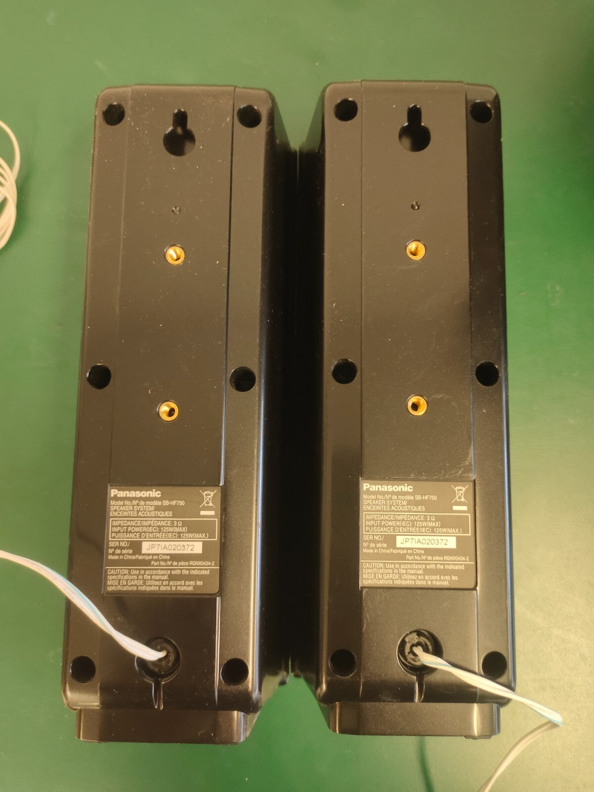 Panasonic SB-HS750, SB-HW750, SB-HC750, SB-HS750 5 Speakers and one Subwoofer