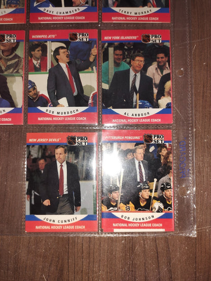 Rare Collectible NHL - Coach Cards PRO-SET - Set of 16 Cards