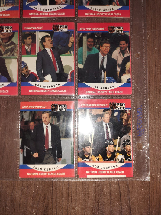 Rare Collectible NHL - Coach Cards PRO-SET - Set of 16 Cards