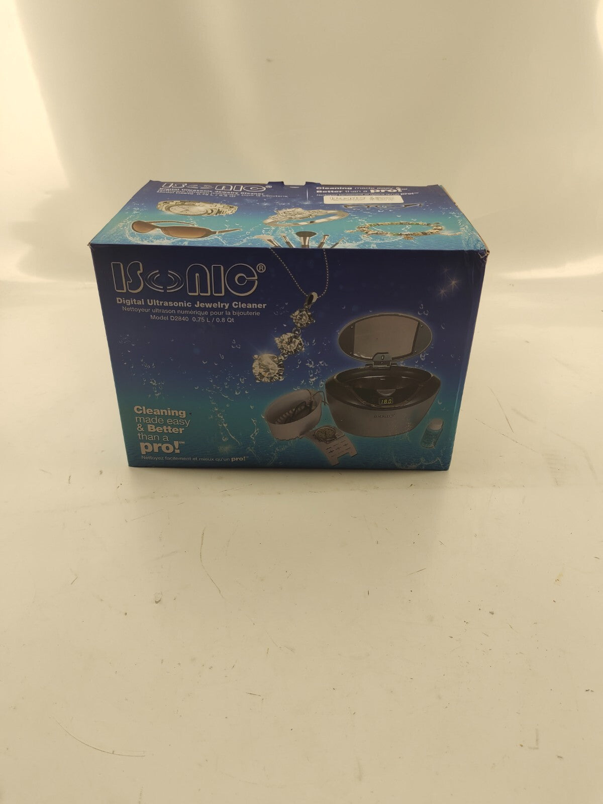 iSonic Digital Ultrasonic Jewelry Cleaner D2840 New in Box