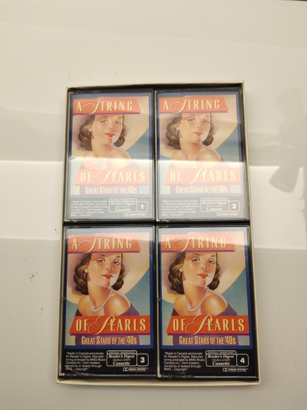 A String of Pearls: Great Stars of the 40s - Reader’s Digest Cassette Tapes