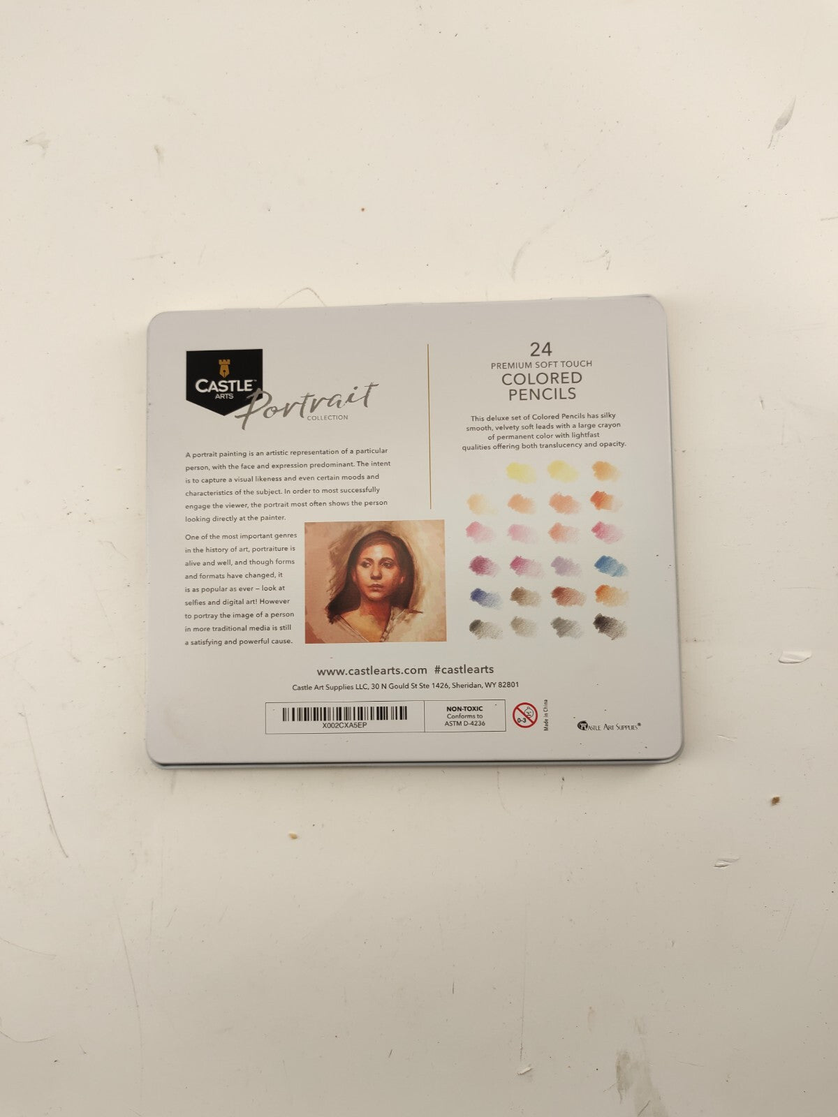 Castle Arts Themed 24 Colored Pencil Set in Tin Box