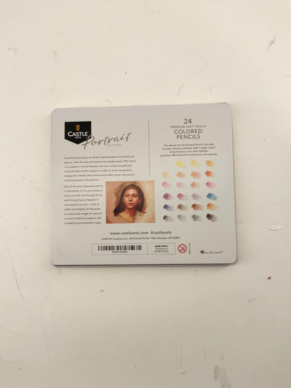 Castle Arts Themed 24 Colored Pencil Set in Tin Box