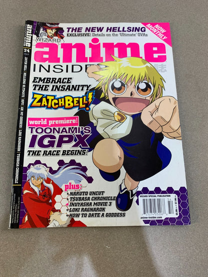 ANIME INSIDER MAGAZINE #24 September 2005 ZatchBell Naruto Tsubasa Chronicle