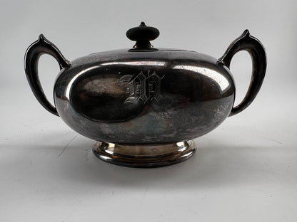 Vintage Wm A Rogers Silver Plate Tea Pot Set - 3pcs