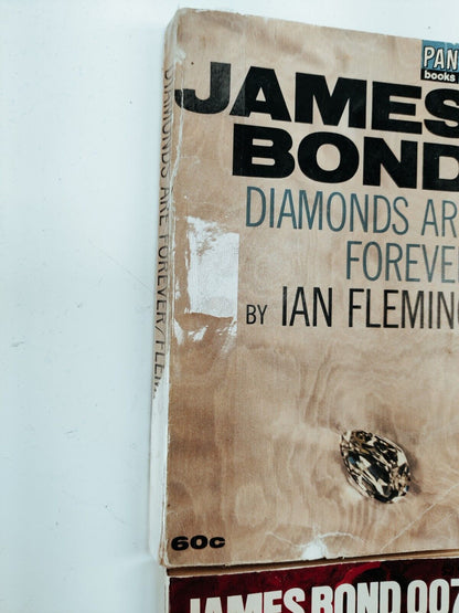 Ian Fleming James Bond Lot of 4 Vintage PB Books 1960s-1980s