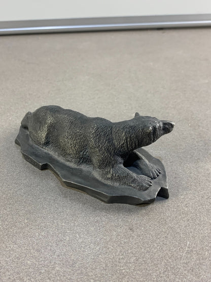 Fine Pewter The Polar Bear by Franklin Mint Signed by Artist R. Berg