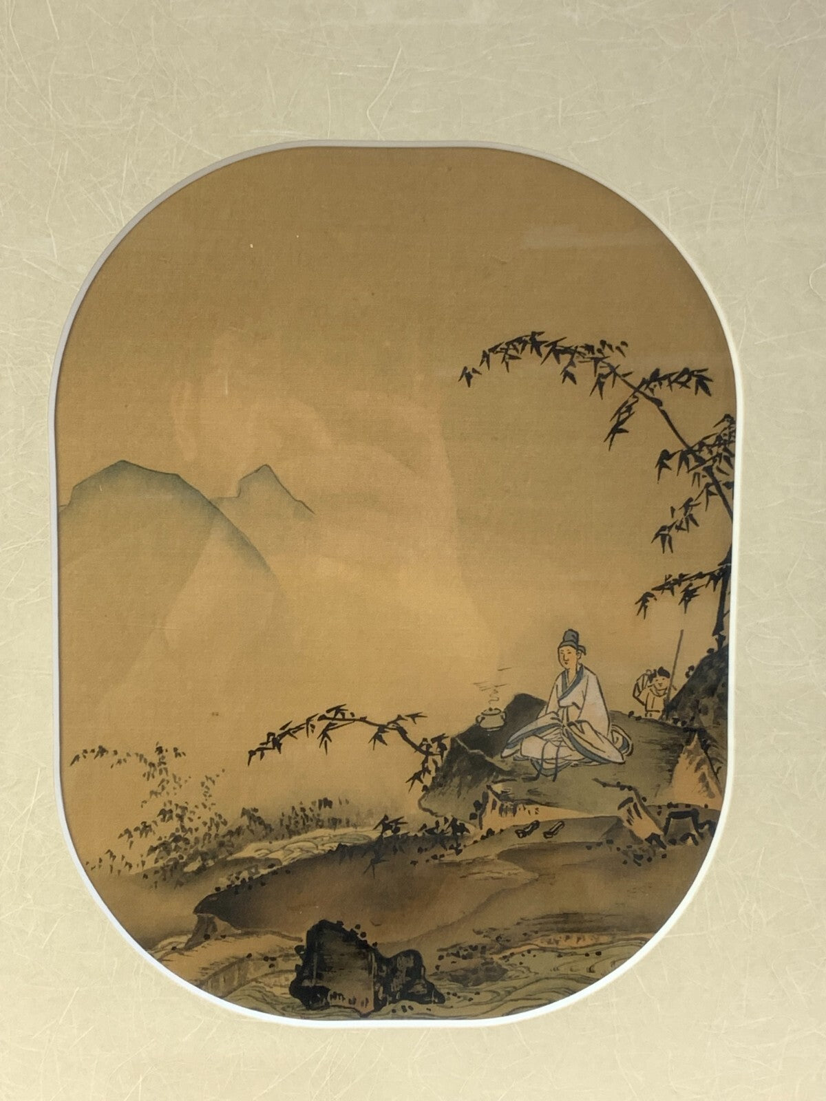 Framed Chinese Art Print – Burning Incense in the Bamboo Grove (Ma Yuan 竹林焚香图)