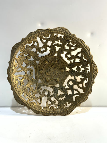 Depose Italy Metal Bowl With Gold Antique Finish
