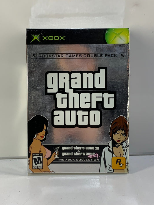 Grand Theft Auto Double Pack (Microsoft Xbox, 2003) complete w/ Manual & poster