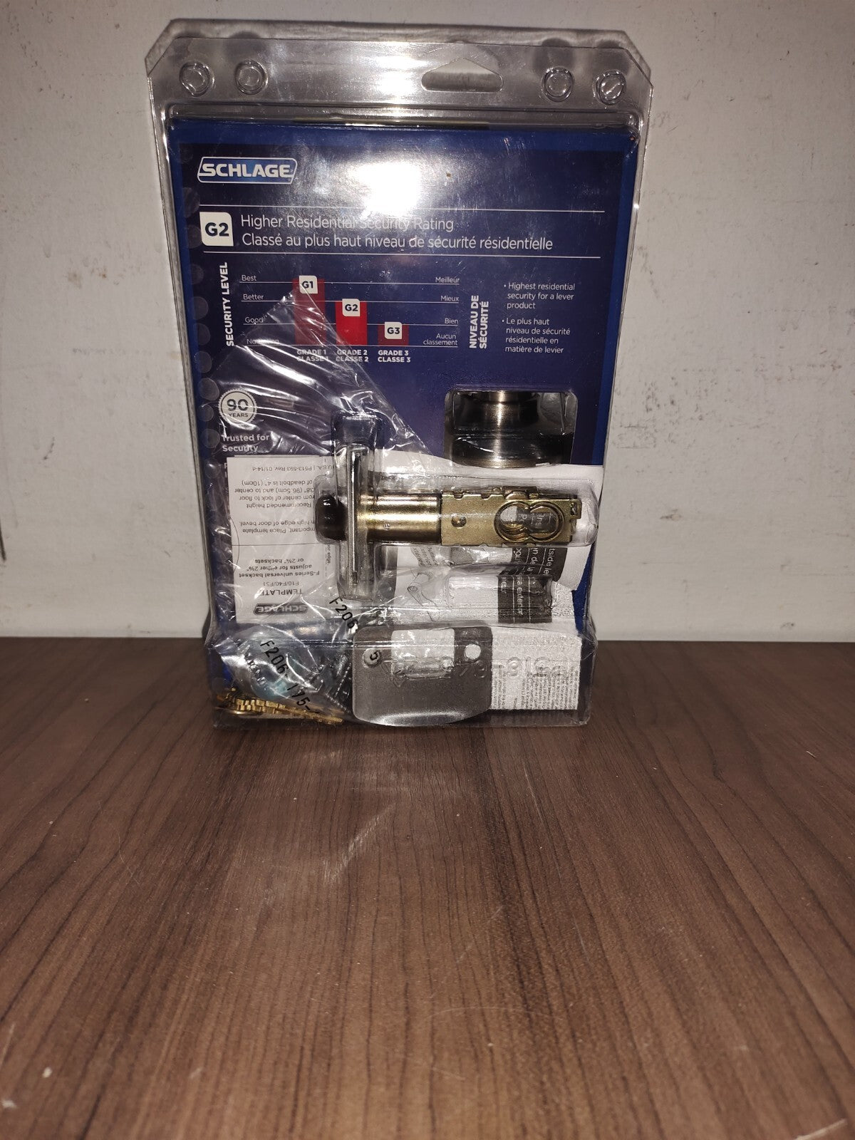 Schlage F51DLAT619ADD Schlage F51-LAT-ADD Latitude Single Cylinder Keyed - 1