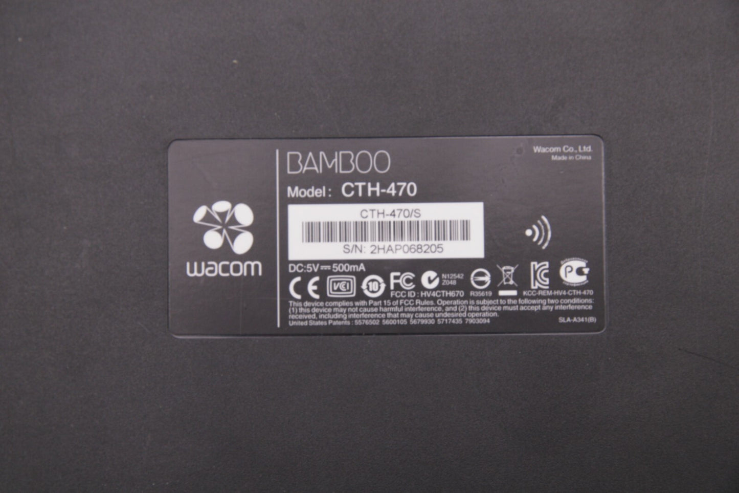 Wacom Bamboo CTH470