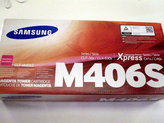 Genuine Samsung CLT-M406S C41x/C46X Series Xpress Magenta Toner Cartridge