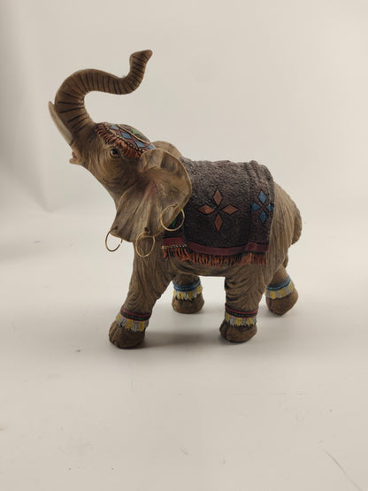 Brown Elephant Figurine - Porcelain