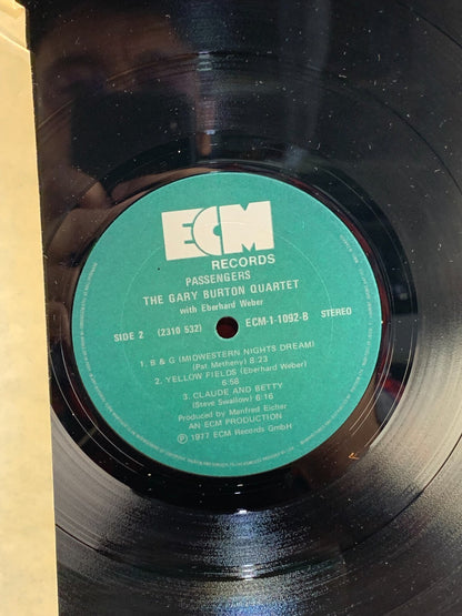 Eberhard Weber Gary Burton - Passengers - LP 1977 ECM-1-1092 Jazz