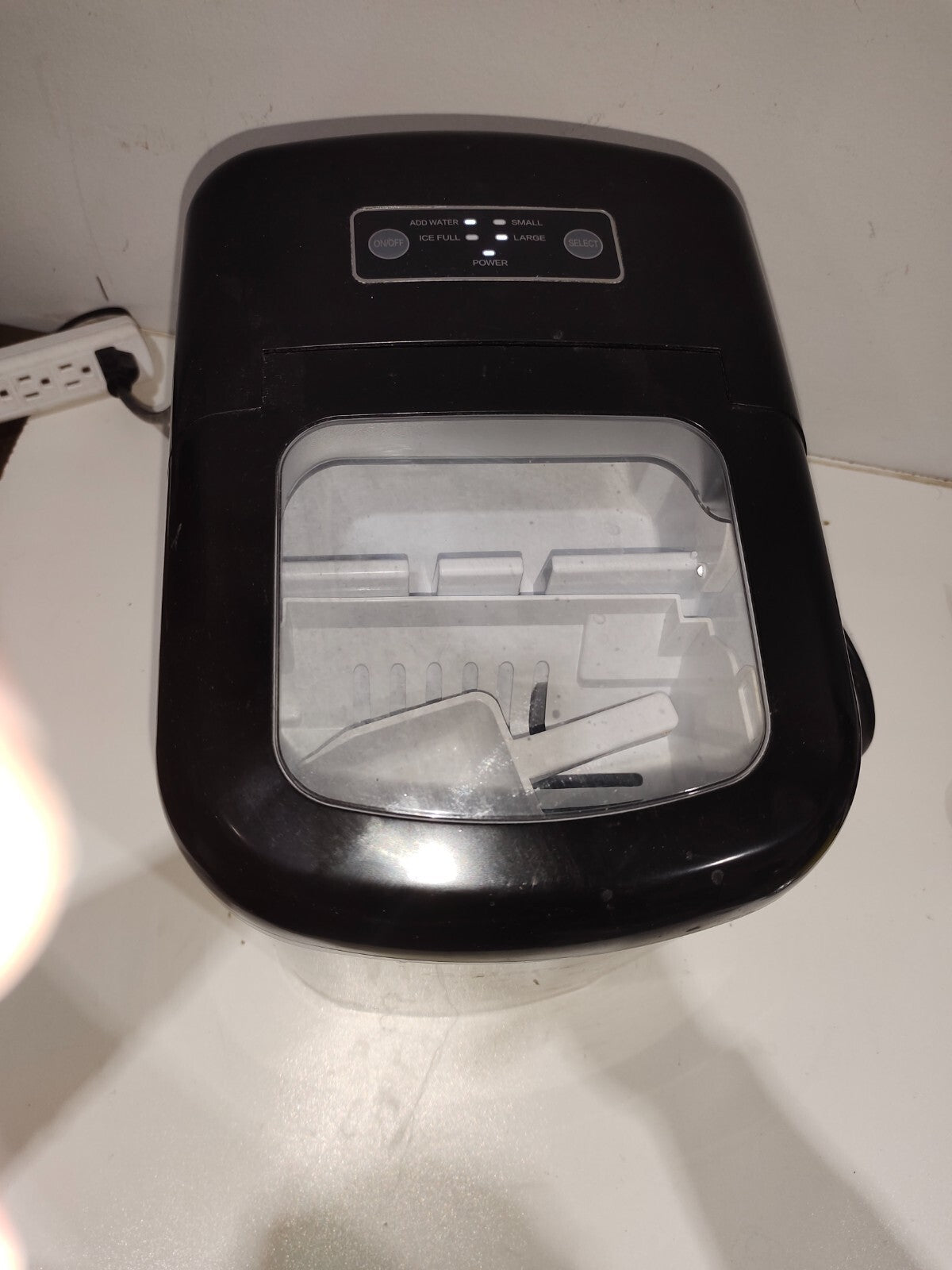 Galanz Portable Countertop Stainless Steel Ice Maker Machine