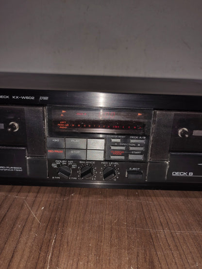 Yamaha KX-W602 Stereo Dual Double Cassette Deck Tape Player