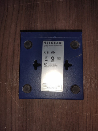 NetGear ProSafe GS105 v4 5-Port Gigabit Ethernet Switch