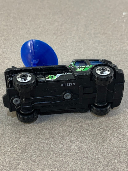 2000 Matchbox Hero City Airport Weather Alarm Blue Radar Dish Black Truck